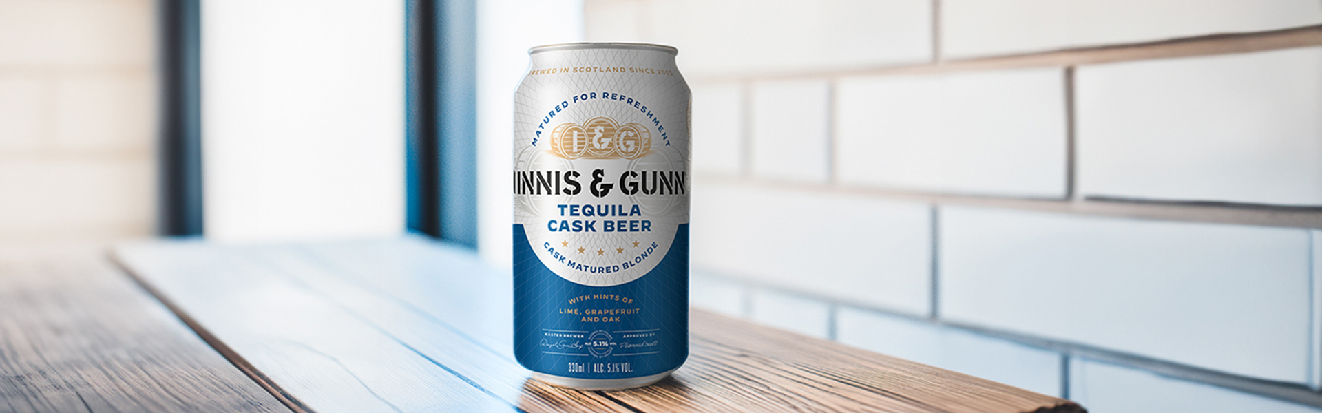 Innis & Gunns Tequila Cask – Blonde Ale lagrad på tequilafat i tillfälligt släpp på Systembolaget.