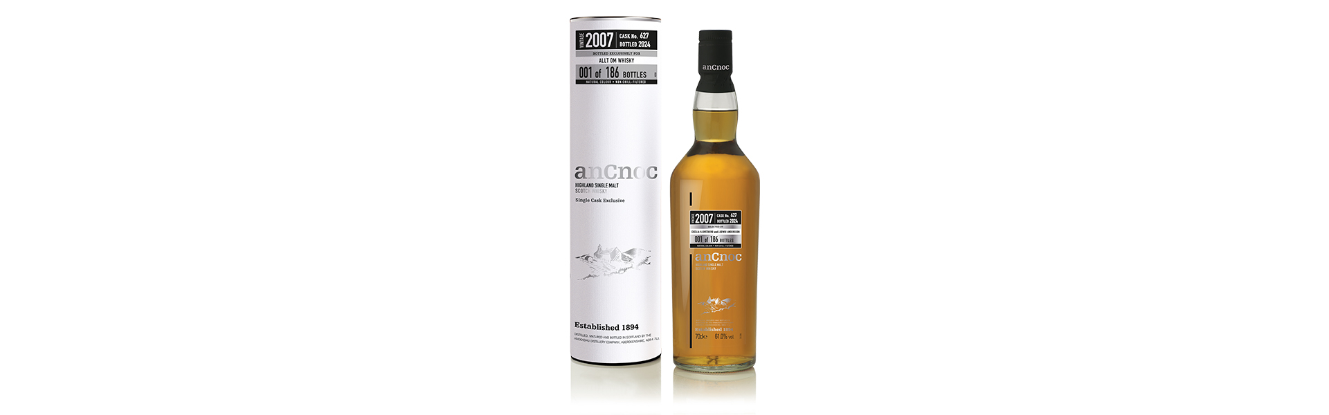 anCnoc Vintage 2007 Single Cask #627 släpps exklusivt för svenska marknaden.